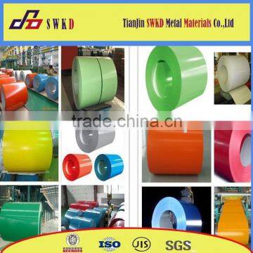 Color coated steel coils PPGI for roofing building supply any RAL color