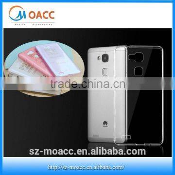 Factory price transparent clear TPU case for huawei ascend mate7