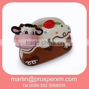 Tableware ceramic napkin holder chain