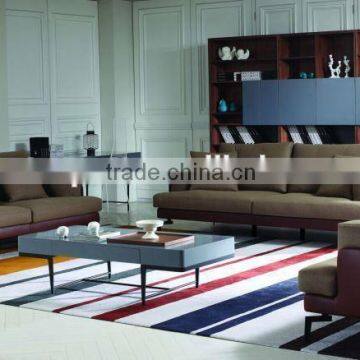 2015 Modern Design Cheap Sectional Sofa Top Grain Leather MS1203