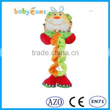 Babyfans Baby Cute Lion Cartoon Shaped Plush Music Flexible Puppet Educational Toys china factory wholesale