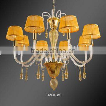 Glass chandelier