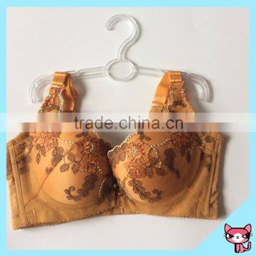 China Supplier Princess Flower Flesh Rhinestones Bra