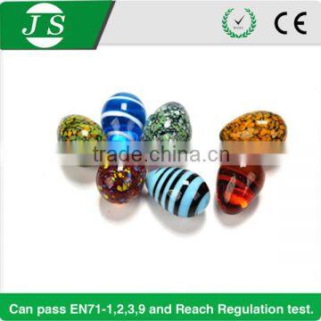 wholesale popular beautiful glass egg marbles