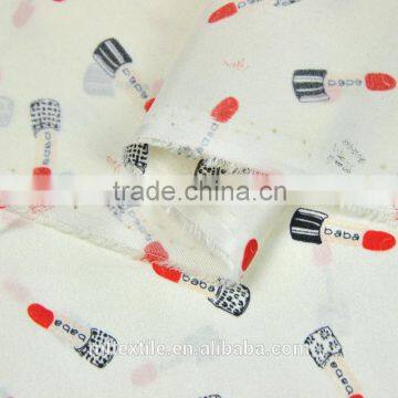 New style china strech silk satin printed fabric for dress