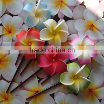 Frangipani plumeria Foam Flower Hair stick JYF00781