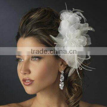 Elegant White Flower Bridal Hair Clip Wedding Hair Accessories