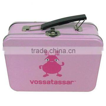 Metal gift tin lunch box