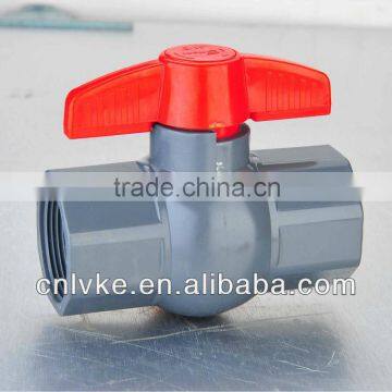 plastic pvc water valve,grey valve