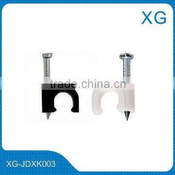 Coaxial cable clips/Steel nail hook cable clips/electric wire cable clips