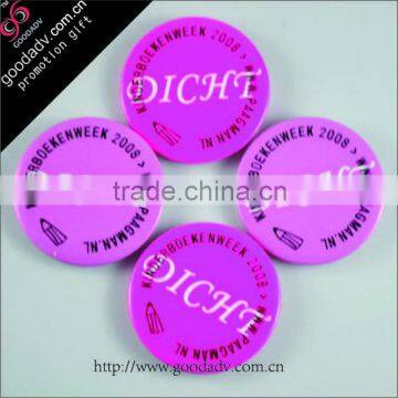 Hot sales for promotion 35mm square/round pin button badge