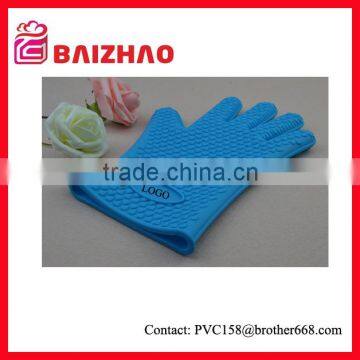 Non stick Blue BBQ Grill glove for high temperature oven                        
                                                Quality Choice