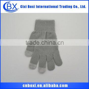 2014 New arrival acrylic unisex acrylic glove,good quality 2014 touch screen gloves