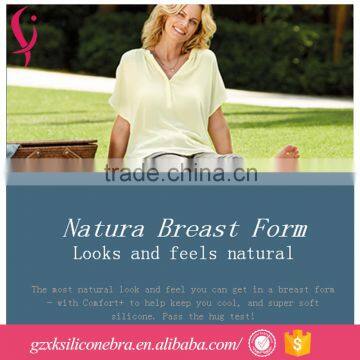 Customized Cheap Realistic and Soft Triangle Fake Silicone Breast