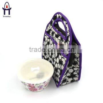 Wholesale Insulated Printing Neoprene Multi-compartment Lunch Bag photo-3