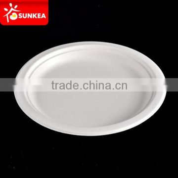 Biodegradable Disposable Bamboo Pulp Round Food Plate                        
                                                Quality Choice