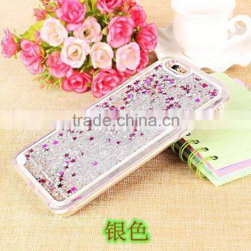 Glitter Bling Stars Liquid Novelty Colourful Tpu Phone Case For Apple Iphone 6 6s Plus photo-3