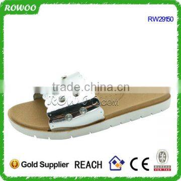 ladies beautiful slippers sandals PVC sandal with diamond