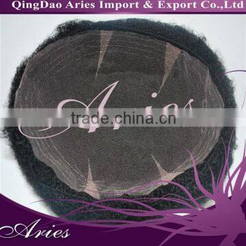 Hot Sale Cheap Afro Kinky Curl Indian Hair Black Mens Toupees for Sale photo-4