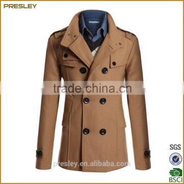 Elegant men button fancy quality long coat wholesale men coats/jacket