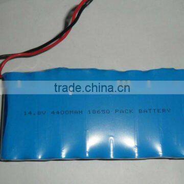 14.8v 4400mah 18650 Lithium ion pack battery for test tools device