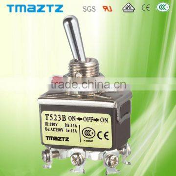 6P ON-OFF-ON toggle switch mini toggle switch miniature toggle switch 1322 T523B