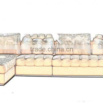 Top Quality Modern Cream Color Leisure Style Sectional Sofa Set for Living Room