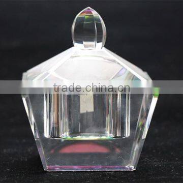 New Style Crystal Candy Jar with Lit for sugar stock