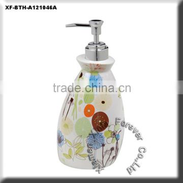 pretty ceramic bathroom soap dispenser