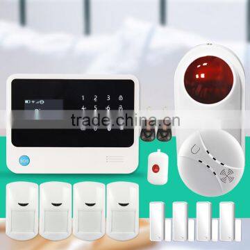 Multi-language wireless alarm system support ios/android application & gsm home alarm system smart home wifi alarms