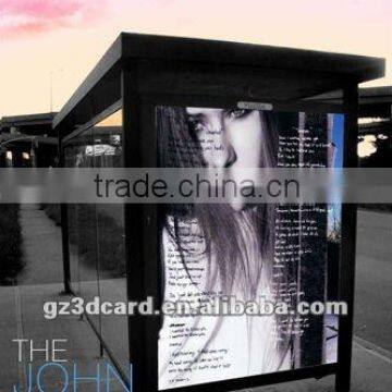 3D Lenticular poster of building for hot promotion