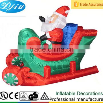 DJ-160 4-8 foot christmas airblown inflatable Ski car Sleigh santa decoration