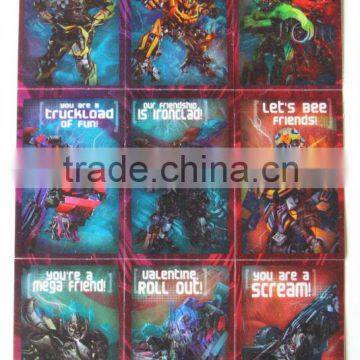 High Quality Lenticular PET 3D Card Standard Size