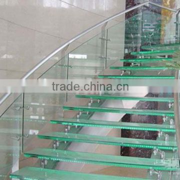 Laminated glass price for stair with tempered