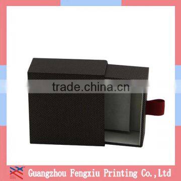 Customized Cardboard Paper Gift Box & Drawer Box With Ribbon
