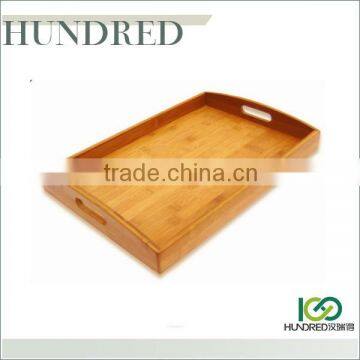 China Wholesale Hot Selling High Quality Bamboo Wooden Serving Tray photo-2