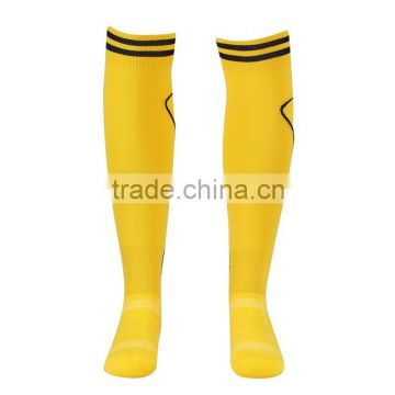 cheap knitted wholesale yellow club team club soccer socks