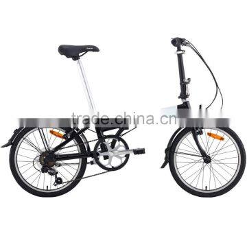 20 Inch Steel Folding Bicycle Black Color