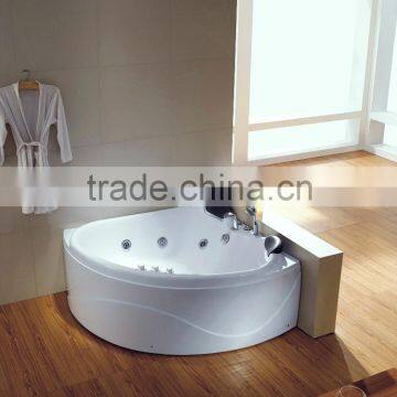 SUNZOOM UPC/cUPC certified sex massage tub with tv, corner massage tub with waterfall, corner massage bath tub