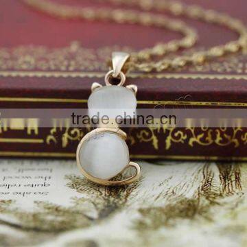 925 Sterling Silver Cats Eye Pendants