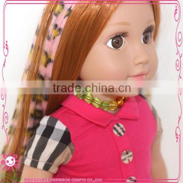 Wholesale black doll wigs for 18" dolls