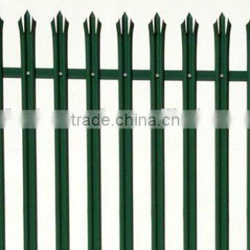 Hot dipped Galvanized Steel Palisade Fencing