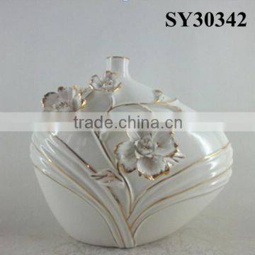 New product decoration white ceramic vase