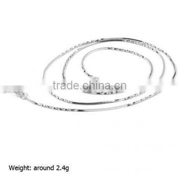 Square Snake Chains, Twist Alternata, 925 Silver Machine Made Chains (JZSL-009)