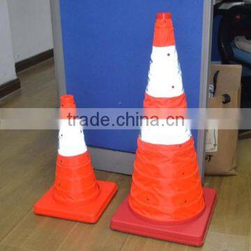 collapsible plastic led traffic cone