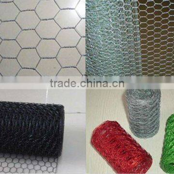 green hexagonal chicken wire netting