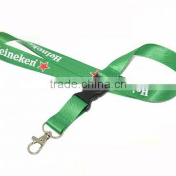 Promotional green Lanyards with logo, Customized lanyards