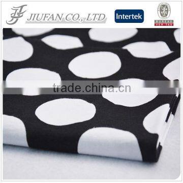 custom t shirt printing with polka dot spandex fabric of t-shirt cotton single jersey 160gsm                        
                                                Quality Choice