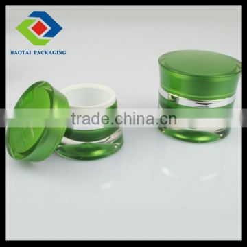 30ml eye gel green jar container with top,beauty cosmetic jar