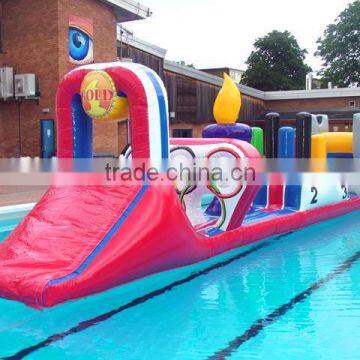 inflatable Water Track Obstacle Game for pool